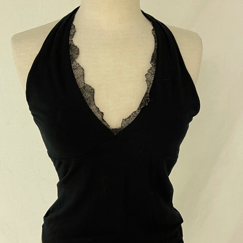 Black halter top